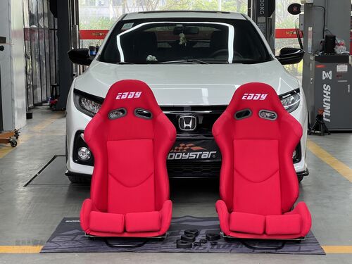 সম্পর্কে সর্বশেষ কোম্পানী কেস Both Performance and Comfort in One! Honda Civic 1.5T Gets EDDY Racing Seats Upgrade