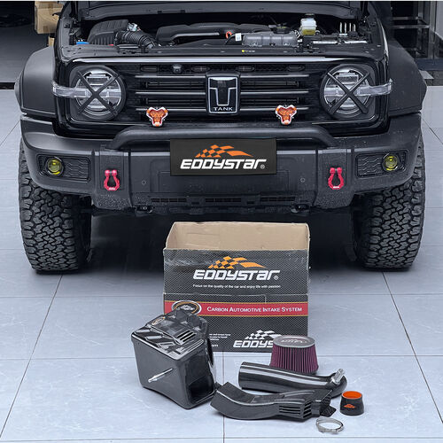 সম্পর্কে সর্বশেষ কোম্পানী কেস Unleash the Fierce Power | Tank 300 2.0T Upgraded with EDDY Vortex Carbon Fiber Intake Box, Delivering Instant & Surge Power!