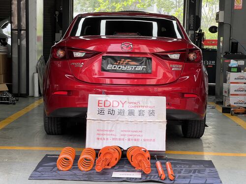 সম্পর্কে সর্বশেষ কোম্পানী কেস 2019 Mazda Axela 1.5L EDDY Sports Suspension Kit Upgrade Case