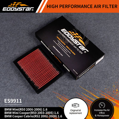High-filtration efficiency EDDYSTAR air filter car fit for  Mini R50 Mini CooperR50 Cooper CabrioR52 ES9911